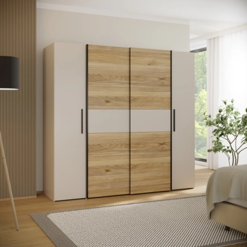 Szafa ubraniowa 200 cm Piaskowy / Piaskowy